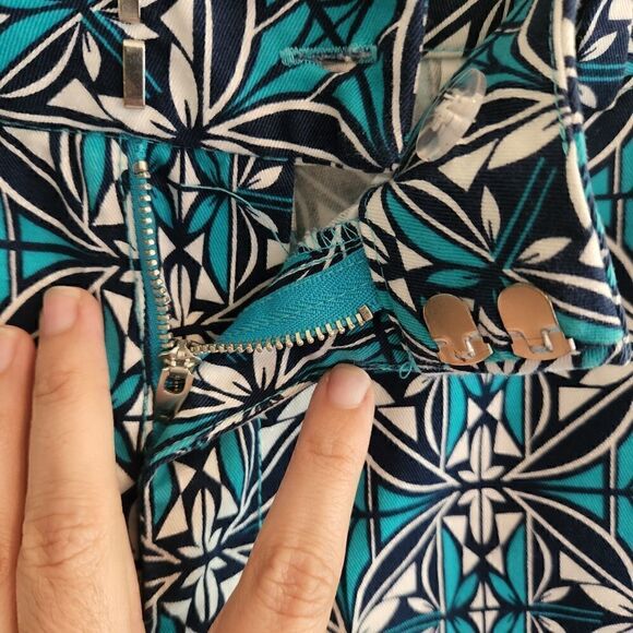 Stylus Blue Patterned Shorts  - Picture 5 of 5